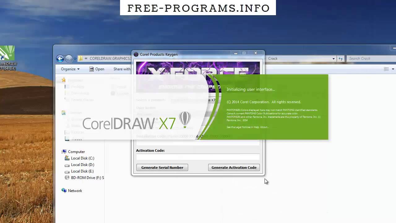 corel draw x7 keygen download