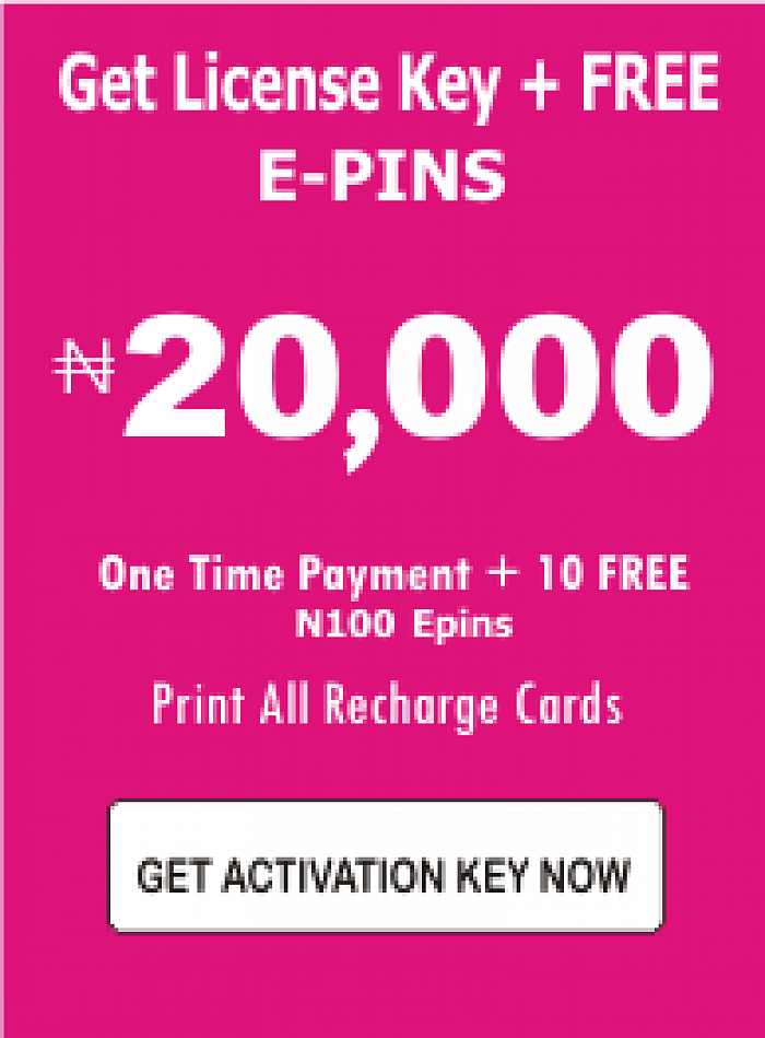 recharge card printing software